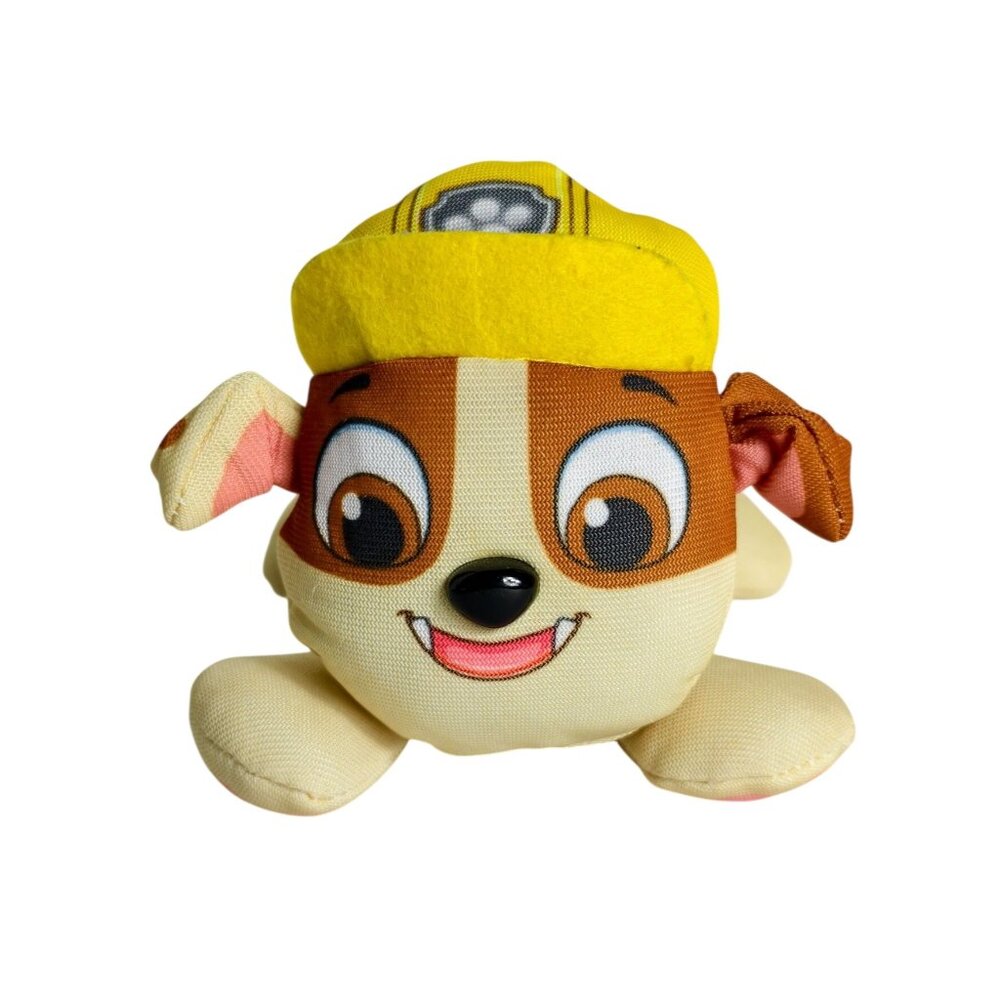 Paw Patrol Rubble Mini Pup Pals 6" Plush Dog Toy Brown Yellow Nickelodeon